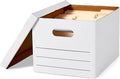 Sheds Choice Basics Storage/Filing Boxes with Lift-Off Lid, Letter/Legal Size, Collapsible