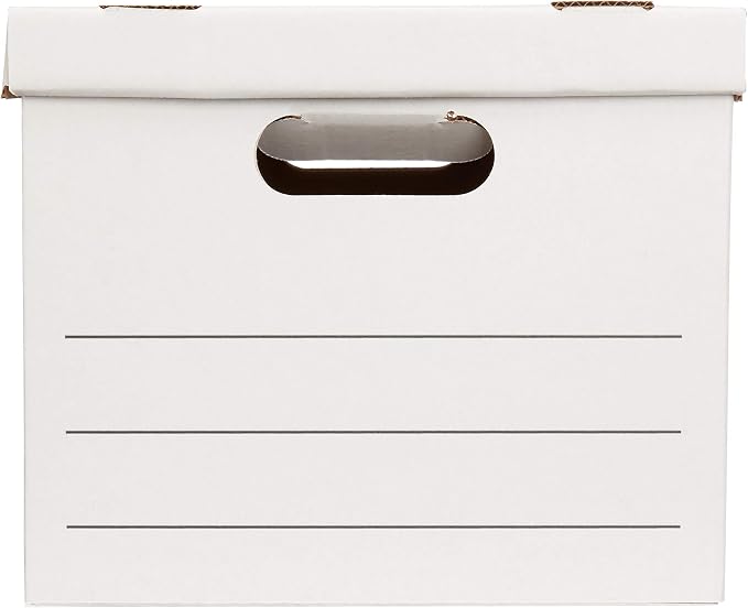 Sheds Choice Basics Storage/Filing Boxes with Lift-Off Lid, Letter/Legal Size, Collapsible