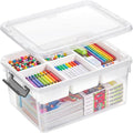 Sheds Choice Clear Craft Organizers and Storage Box with Removable Tray