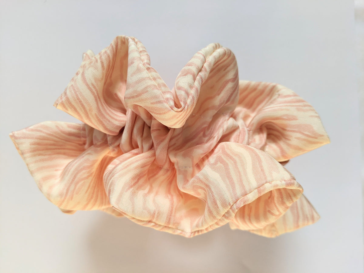 Wavy Silk Ruffle Scrunchie