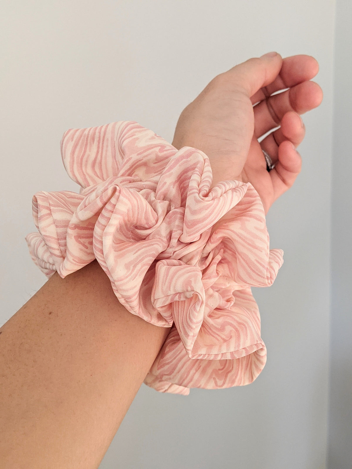 Wavy Silk Ruffle Scrunchie
