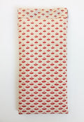 Red Japanese fans glasses case