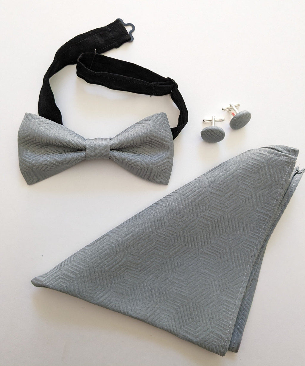 Silk Bow Tie - Gray