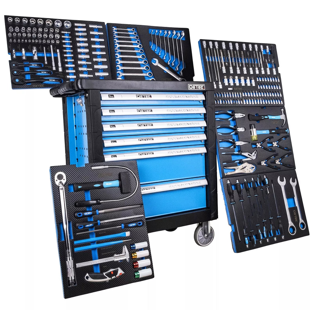 Chariot D’Atelier Rempli D’Outils Chariot À Outils Inclus 3 Tonnes Cric Vert